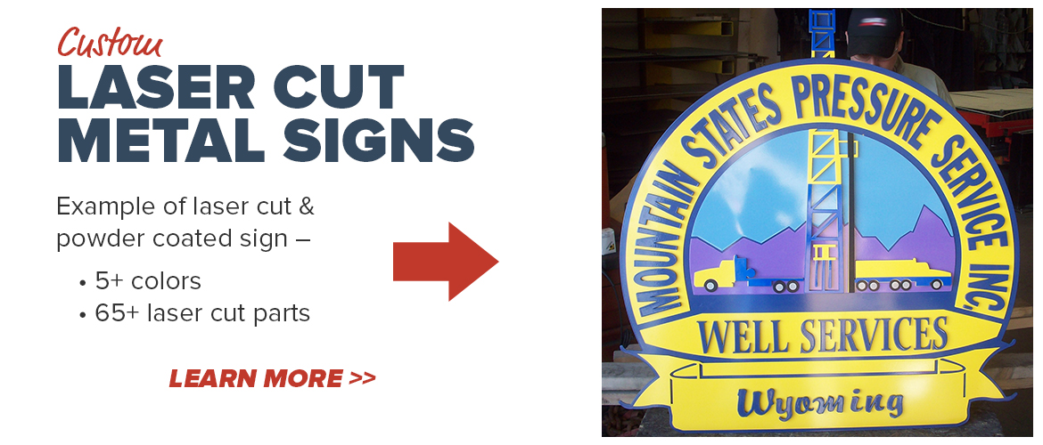 Wyoming Laser Cutting Services Custom Laser Cut Metal Signs
